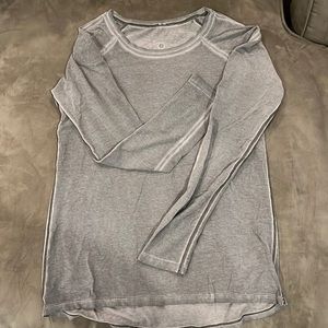 lululemon, small (fits closer to a medium), gray long sleeve shirt